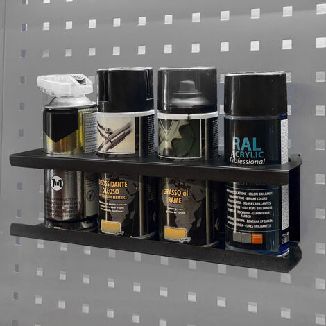 Gancio porta bombolette spray ARR-GAN-BS per pannelli porta attrezzi - compatibile con arredo officina ARR-OFF