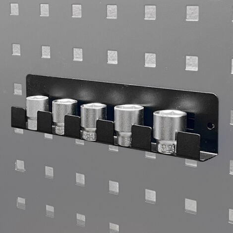 Gancio porta bussole ARR-GAN-BU per pannelli porta attrezzi - compatibile con arredo officina ARR-OFF