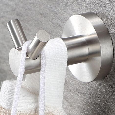 Gancio portasciugamani in acciaio inox, gancio a parete per bagno, portasciugamani antiruggine, portasciugamani impermeabile, portasciugamani a parete per bagno e cucina