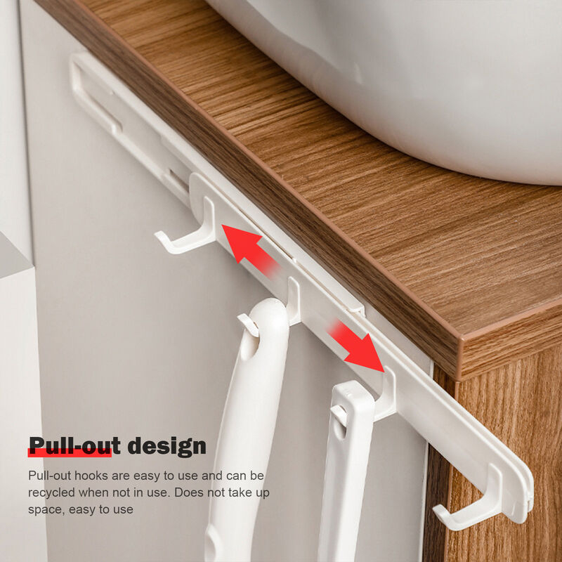 Gancio retrattile salvaspazio armadio per porta