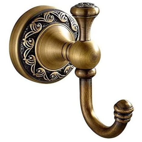 Gancio retrò in bronzo, gancio portasciugamani, appendiabiti, appendiabiti, adatto per soggiorno, bagno, camera da letto