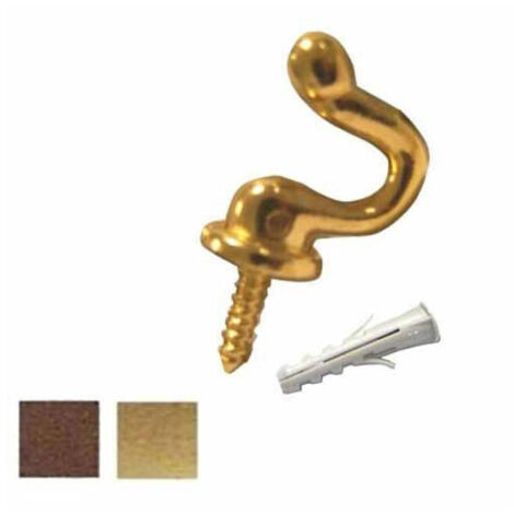 Gancio Sagomato Mm 22 Bronzato Pz 5