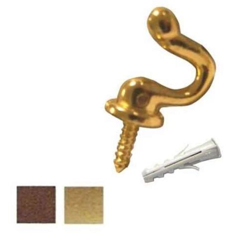 Gancio Sagomato Mm 22 Bronzato Pz 5