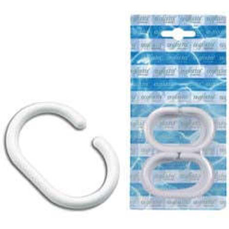 Gancio Tende Doccia Plastica Cf.pz.12 Aglaia 05813