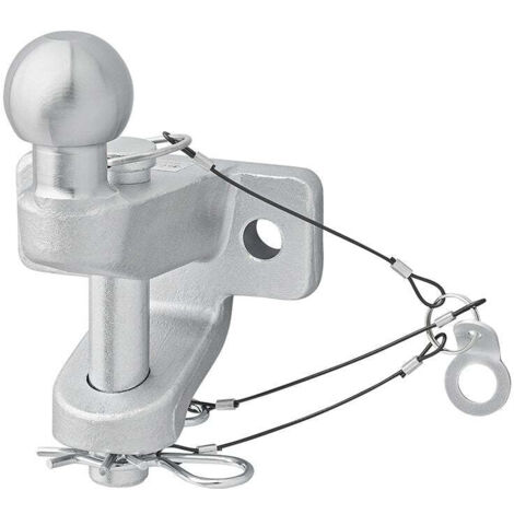 Gancio traino argento combinato doppia versione D21/S350