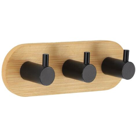 Gancio triplo per bambù - metallo verniciato 3m - nero - Tendance