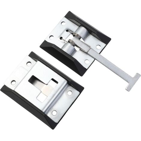 Gancio universale per porta d'ingresso del rimorchio, carico in metallo, accessori per camion con barra a T, chiusura universale per porta d'ingresso per rimorchio da carico
