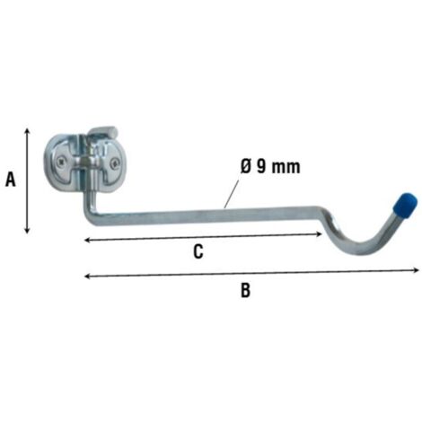 GANCIO ZINCATO 4110 PER BICICLETTE 320 MM - 10 pezzi