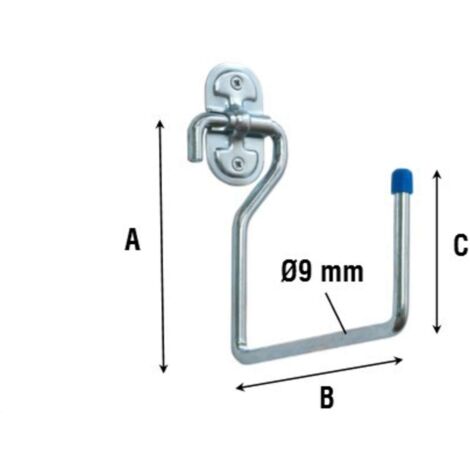 Gancio Zincato Multiuso Da Parete 150 Mm Art.4040 - 10 Pz