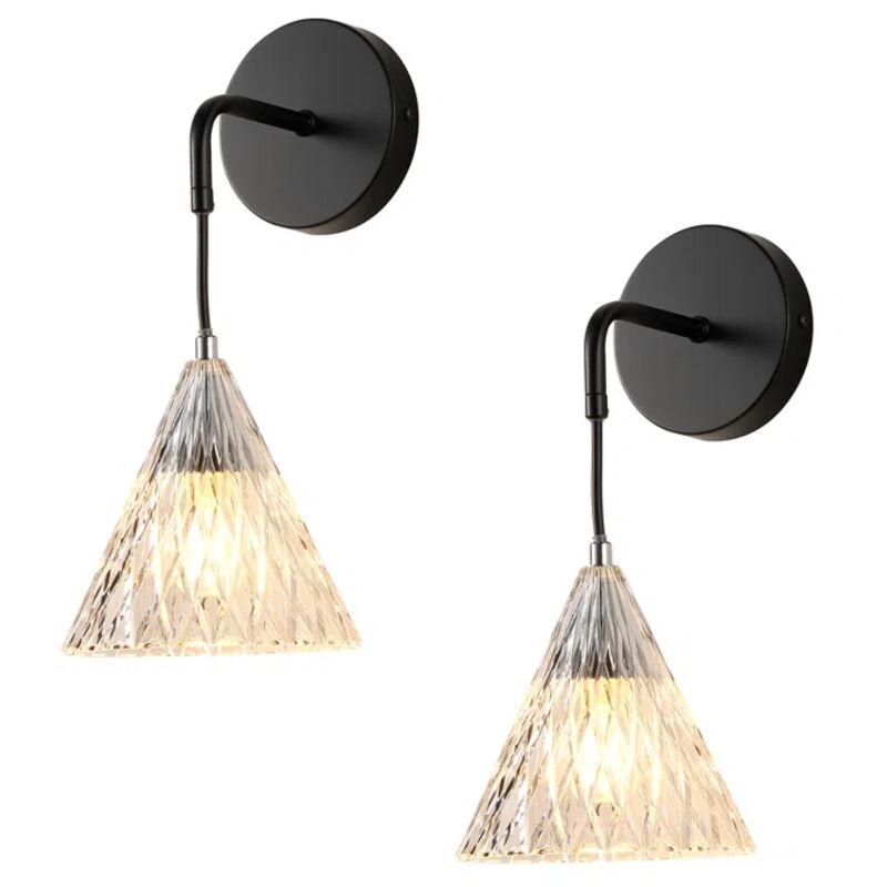 Image of 2-Light Black Wall Light,Vintage Modern Wall&hellip;