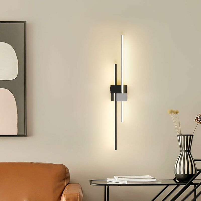 Image of Lampada da parete moderna applique a led a luce calda lampada da parete con funzione di proiezione illuminazione da parete per camera da letto