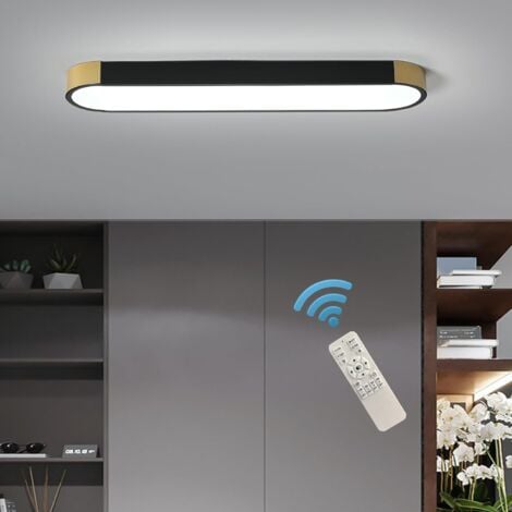 Ganeed Plafoniere Moderne, Lampada da Soffitto LED 36W con Telecomando, Lampadario Dimmerabile Plafoniere in Acrilico per Soggiorno Cucina Sala da Pranzo Camera da Letto