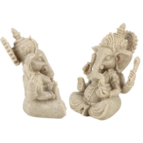 Ganesh-Statue aus Kunstharz, indischer Stil, Buddha-Elefanten-Skulptur, Feng-Shui-Dekoration, Kunsthandwerk