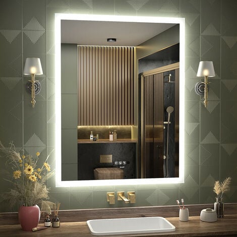Miroir LED RGB LUVODI pour Salle de Bain avec Eclairage Intégré et