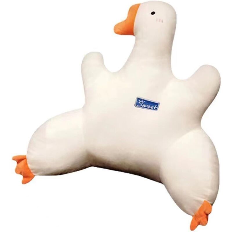 Image of Gänseförmiges Lendenkissen und Kopfkissen, geeignet für Büro, Wohnzimmer, Autositz, Arbeitszimmer