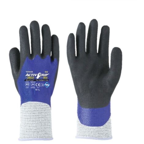 Gant Activ Grip Omega Max - Blanc/Bleu BLU - TOWA - AG542 T10