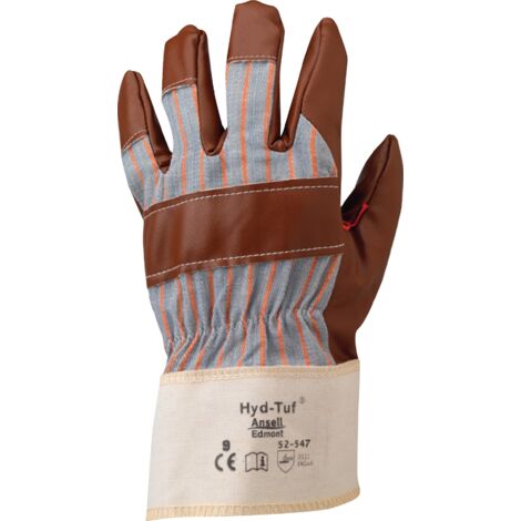 Gant ActivArmr® 52-547 Taille 10 brun jersey de coton avec nitrile EN 388