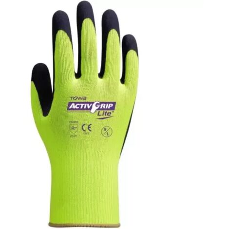 Gant ActivGrip tricotée enduit de latex polyester jaune