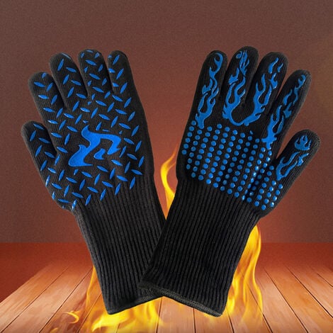 YIDOMDE Gant de gril, gant résistant à la chaleur, gants de four jusqu'à  800°