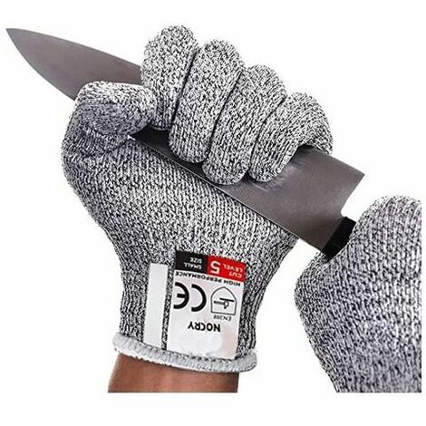 Gant Anti Coupure, Gant Huitre, Gants Alimentaire, Huitre, Gants de Travail Protection de Niveau 5,pour Découpe de Viande, Filet de Poisson, Mandoline et D'huîtres, Le Soudage(L)