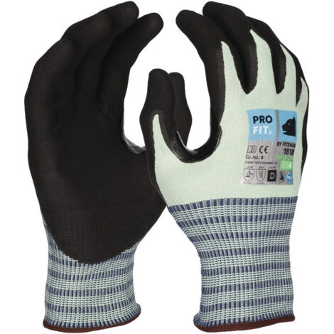 Gant anti coupure Green Cut D taille 10 vert clair/noir EN 388.EN 407 PSA II PRO FIT (Par 12)