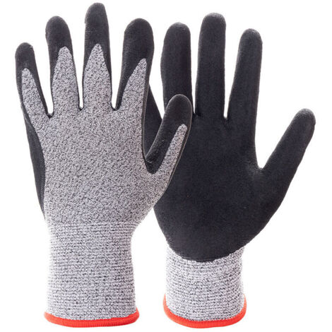 Gant Anti Coupure,Gant Huitre La Protection De Niveau 5 En Treillis Métallique En Acier inoxydable Convient Aux Gants De Travail Pour Les Huîtres,La coupe De Viande, Le Jardinage Et La Sculpture(XL)
