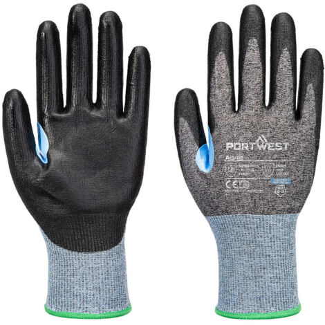 Gant Anti-coupures Cs D18 Pu - Taille S - Gris/noir - Portwest