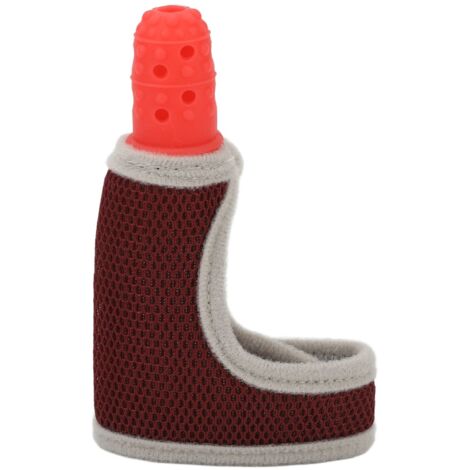 Gant Anti-Sucement Doigt Bébé en Silicone Souple, Ajustable et Respirant Rouge
