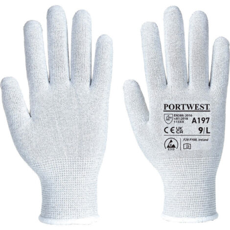 Gant Antistatique couleur : Gris taille M - PORTWEST