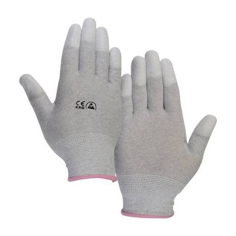 GANT ANTISTATIQUE (ESD) TAILLE: S TRU COMPONENTS EPAHA-RL-S 1568552 AVEC REVÊTEMENT SUR LES DOIGTS POLYAMIDE 1 PAIRE