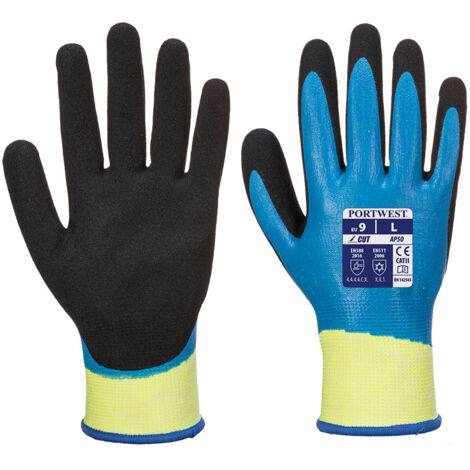 Gant Aqua Cut Pro coupure D couleur : Bleu/Noir taille M - PORTWEST