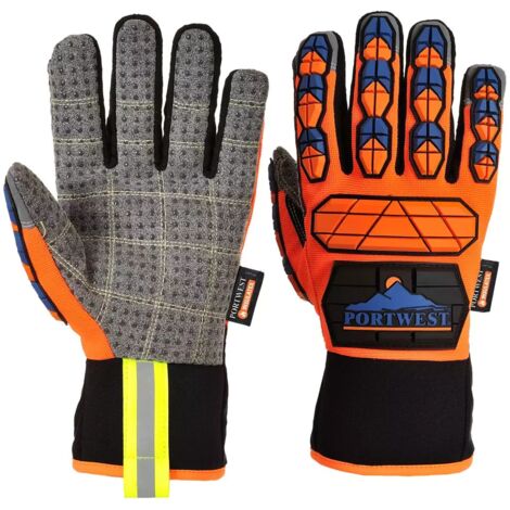 Gant Aqua-seal Pro Couleur : Orange/bleu Taille Xl - Portwest