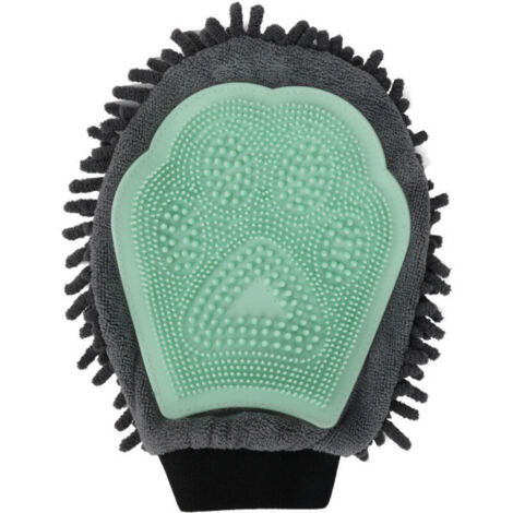 Gant Brosse Chat Chien, gants de bain pour chat chien, gants d\'épilation pour chat chien, Nettoyage de Compagnie Gants de Massage,vert