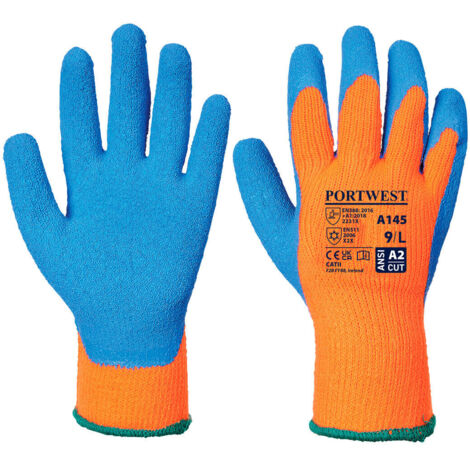 Gant Cold Grip  couleur : Orange/Bleu taille M - PORTWEST