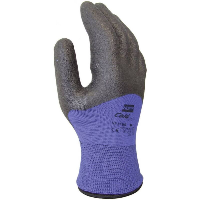 Gants de protection North NF11HD-9 En nylon et PVC EN 420.2003 , EN 388.2003 , EN 511.2005 Taille 9 (L)
