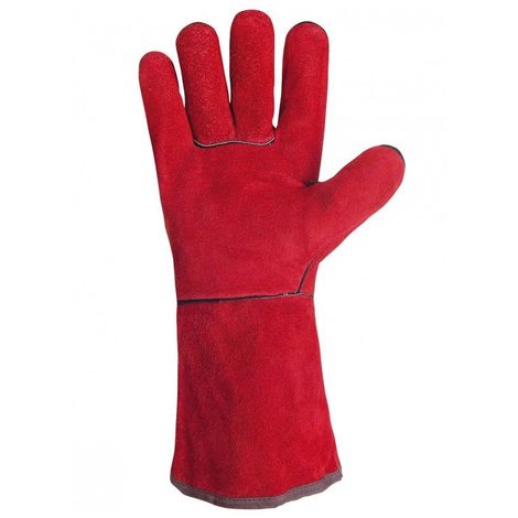 Gant cuir de bovin pour soudure SINGER - Taille unique 10 - L.35 cm - 51SIREP15