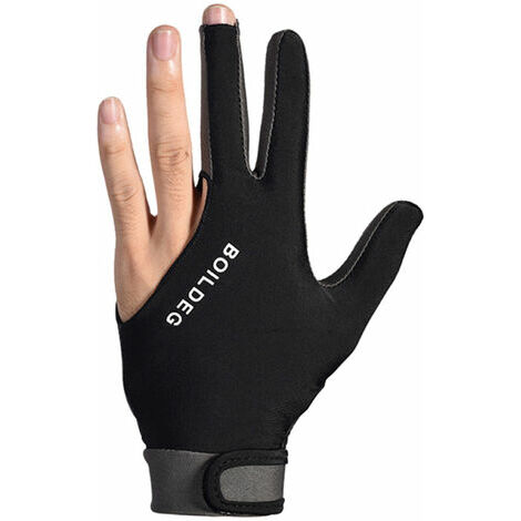 Gant de billard Gant de sport anti-derapant et respirant Gant de sport super elastique a 3 doigts s'adapte a la main gauche ou droite,modele:Gris M - GrisM