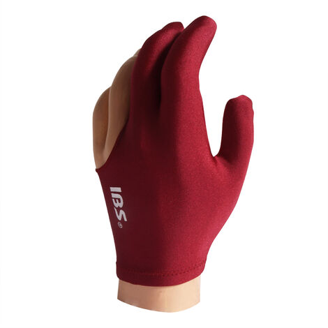 Gant de billard IBS rouge bordeaux - Rood