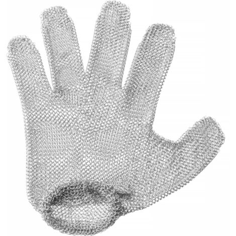 Gant de cuisine de protection anti-coupure Fix en maille d'acier, taille L