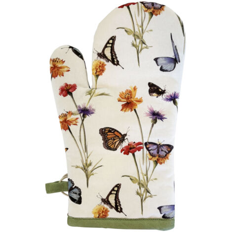 Gant de cuisine jardin de papillons