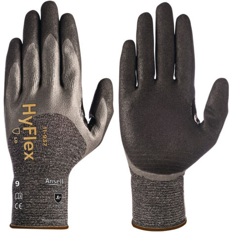 Gant de protection anti-coupures HyFlex 11-937 Taille 11 noir/gris EN 388 Kat.II Ansell (Par 12)