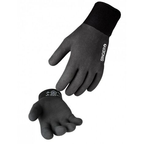Gant de protection anti froid T.11 polyamide gris Singer