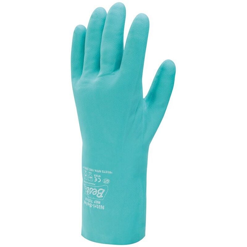 Showa - Gant de protection chimique Nitrile 727,Taille 9 (Par 12)