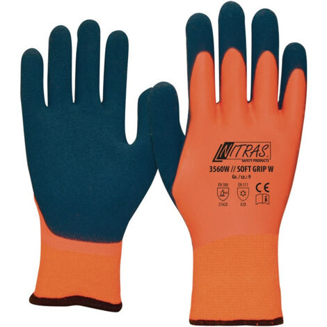 Gant de protection contre le froid SOFT GRIP W taille 10 orange/bleu foncé EN 388.EN 511 PSA II (Par 12)