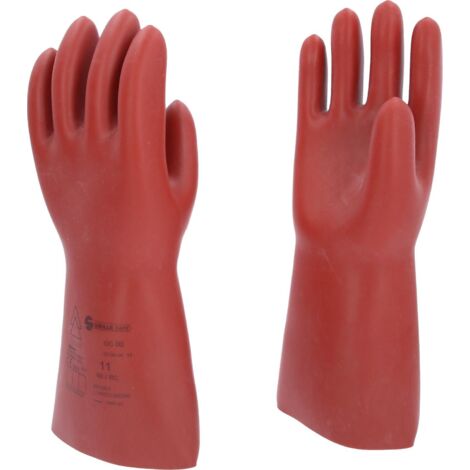 Gant de protection pour électricien à protection mécanique, taille 11, classe 00, rouge