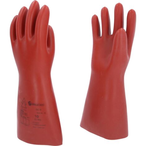 Gant de protection pour électricien, taille 10, classe 0, rouge KS Tools