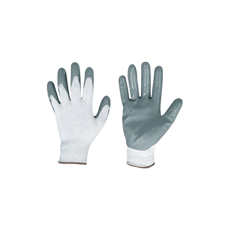 Grifon - Gants de travail en nitrile/nylon soft touch K2F taille 10 coloris blanc pour le secteur me'canique batiment et jardinage