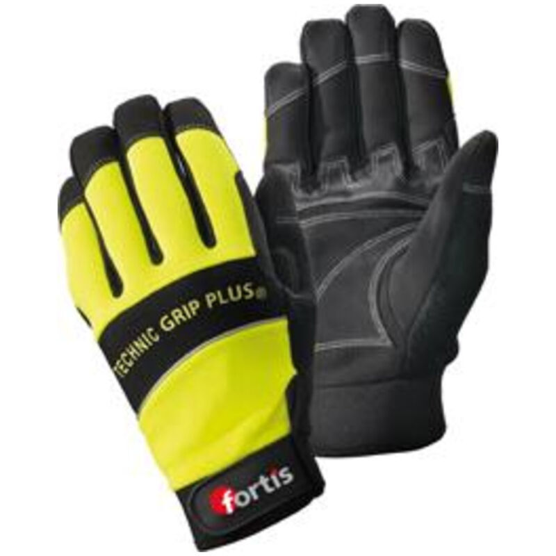 Fortis - Gant de protection Technic Grip +,Gr.10,jaune/noir