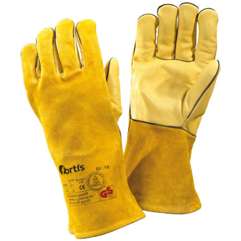 Gant de soudeur WelderPlus, intérieur de la main en cuir vachette, Taille : 10 (par 10)