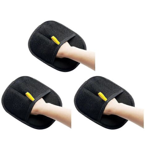 Gant de toilettage double face réutilisable pour animaux de compagnie (1/2/3 pièces), gant de massage pour chien et chat, brosse anti-poils - Lot de 3
